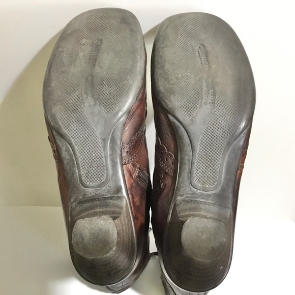 La CANADIENNE Tahra brown mottled leather knee high boots - Picture 15 of 16